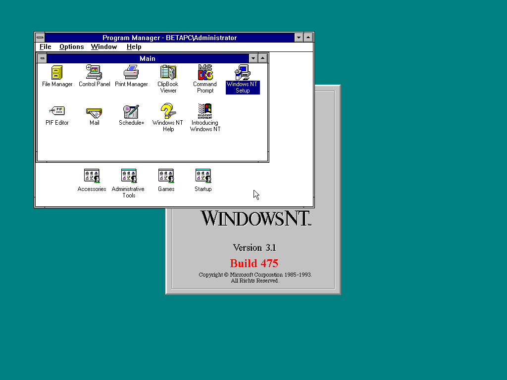 Windows NT 3.1
